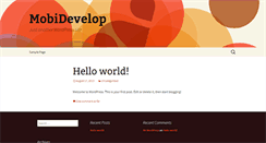 Desktop Screenshot of mobidevelop.com